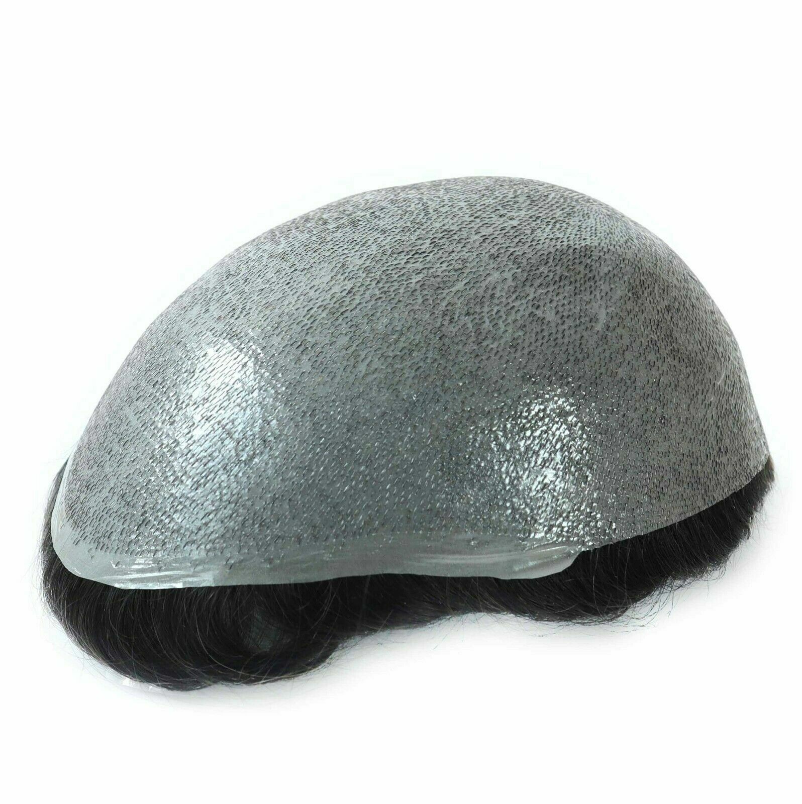 Men’s Toupee Hairpiece Human Hair Replacement Thin Skin Pu Toupee Wig V-loop