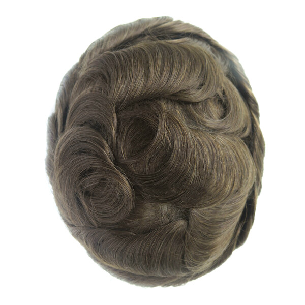 Toupee For Men Human Super Thin Skin Men Hairpieces Wig Colored 8inchx10inch