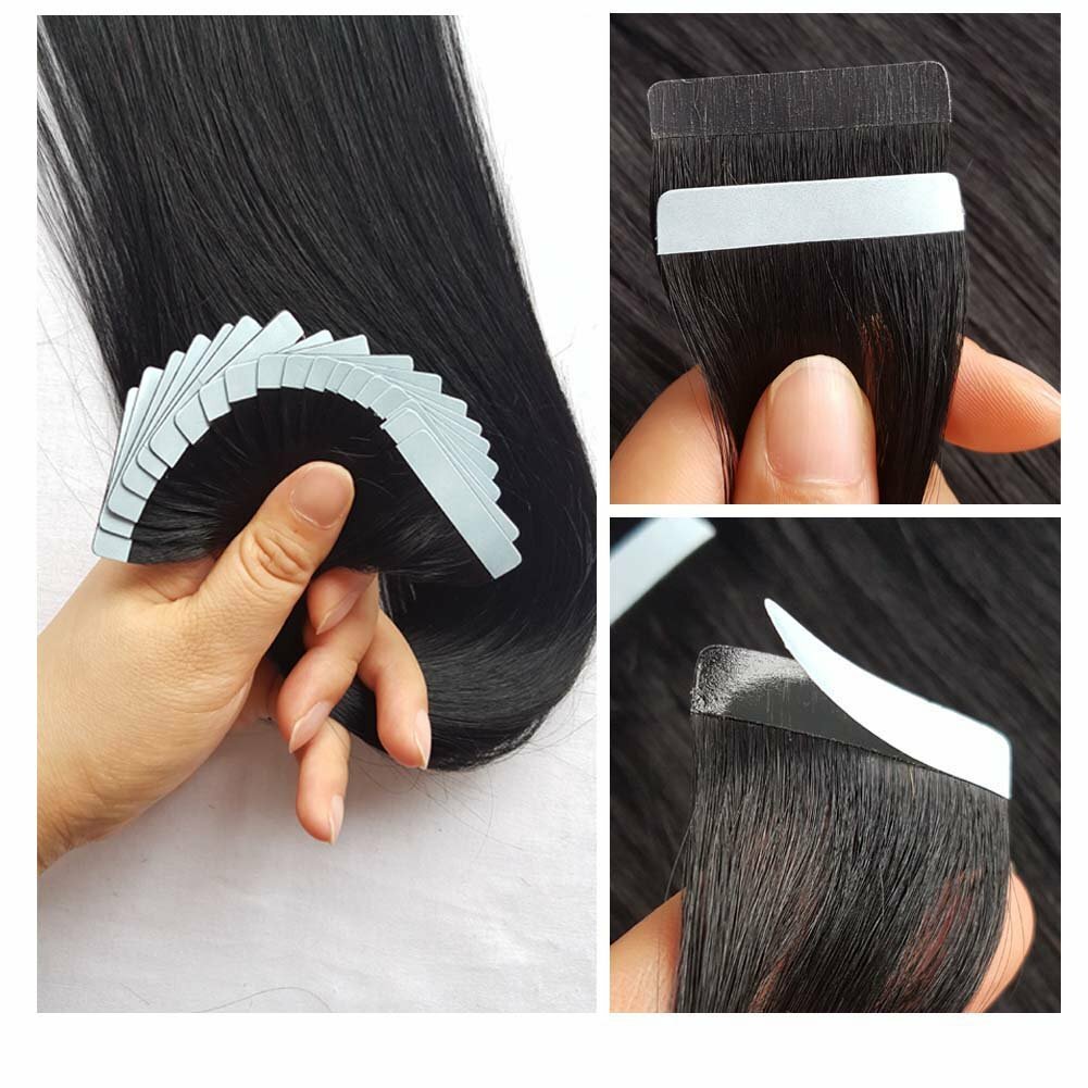Seamless Super Tape in Human Hair Extensions Skin Weft Straight Remy Hair Thick