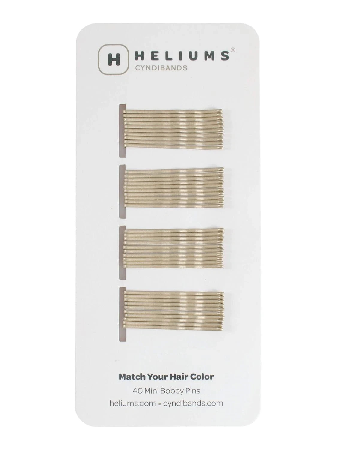 Mini Bobby Pins – Ash Blonde – 40 Pack, 1.5 Inch Small Hair Pins for Thin Hair &