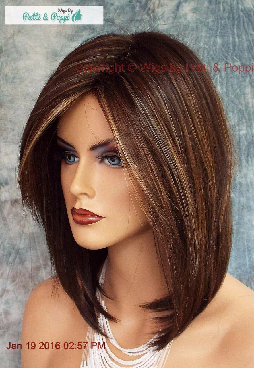 JACKSON NORIKO WIG BROWN MEDIUM LENGTH *STUNNING SEDUCTIVE *CHOCOLATE SWIRL 551