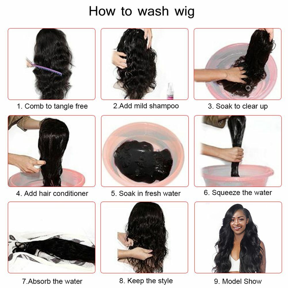 Peach Pink Long LooseWave Hair Synthetic Lace Front Wigs Heat Resistant FiberWig