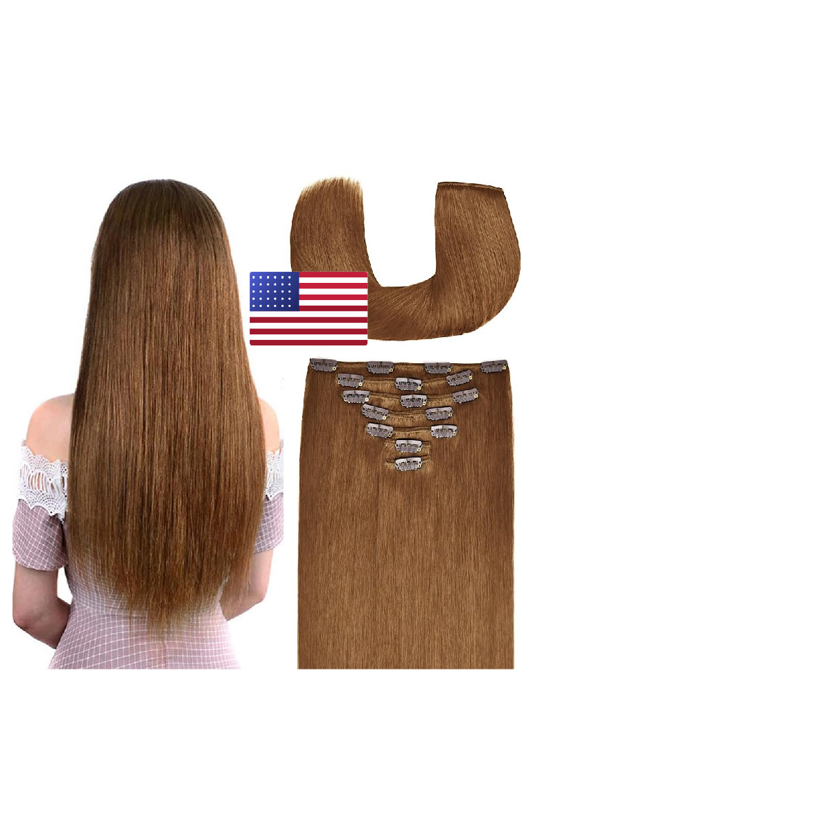 Winsky 16 Inch Hair Extensions Remy Human Hair For – Real Human Hair