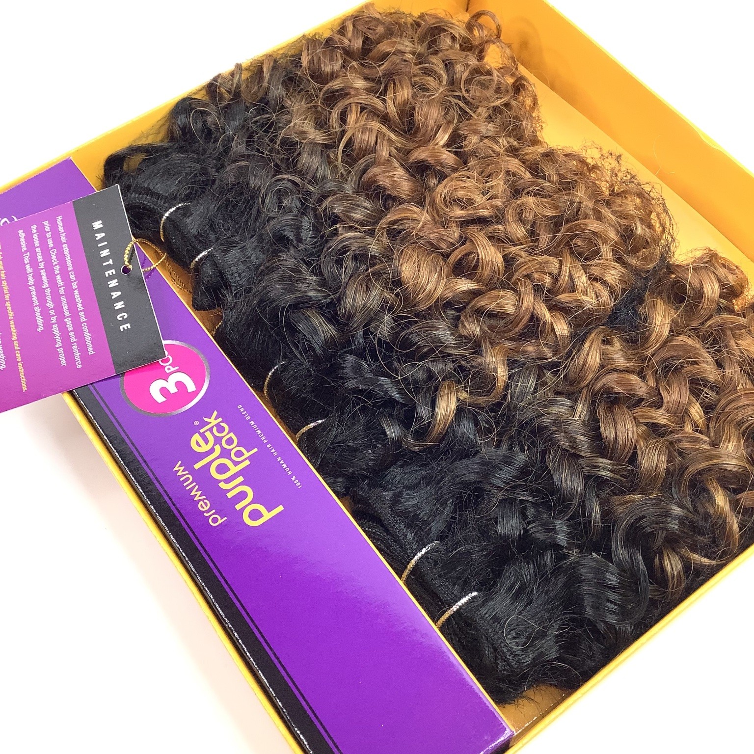 Outre Premium Purple Pack Jerry Curl Hair Extensions DR2730 3 PCS Human Hair