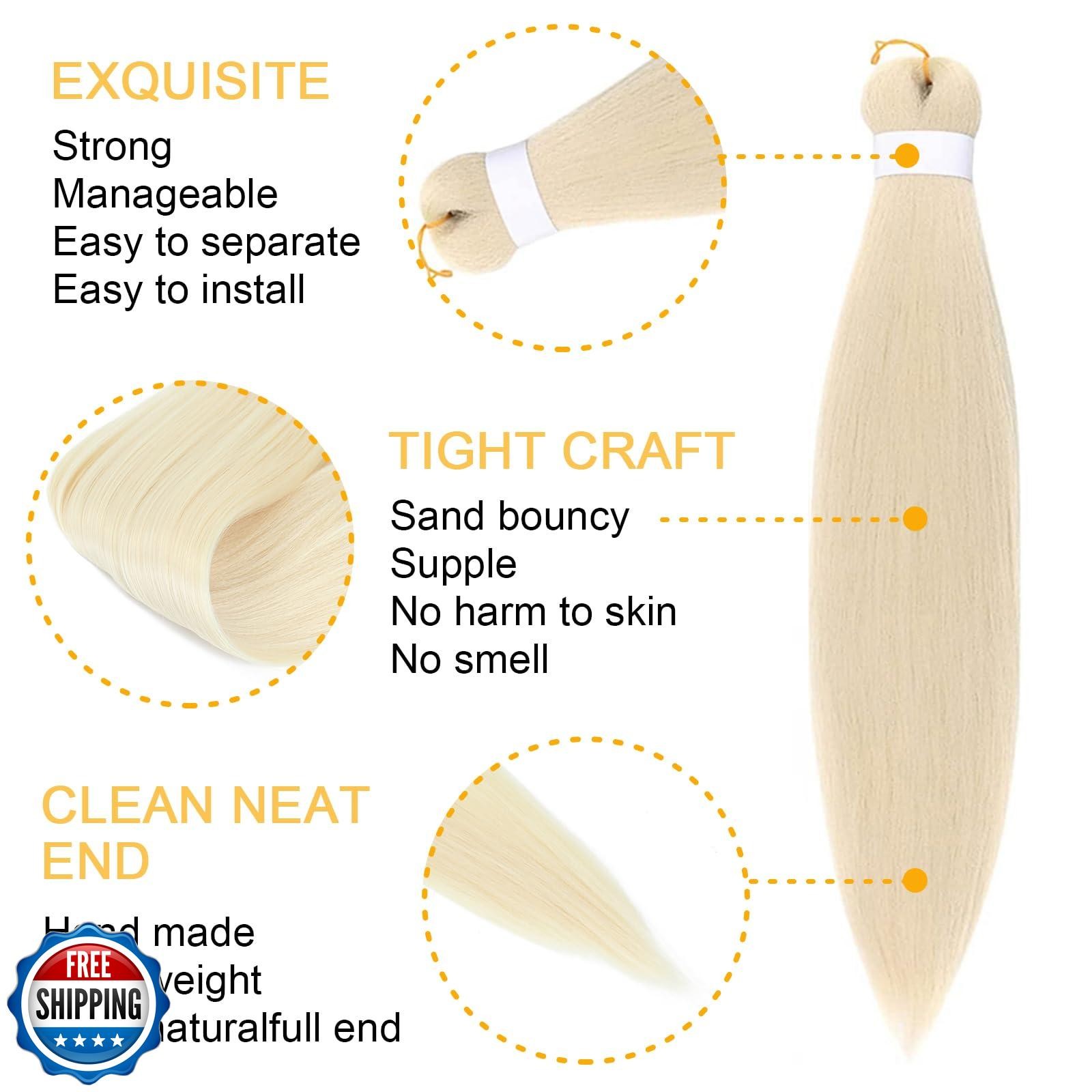 Braiding Hair Pre Stretched for Women Hair Extensions Box Braids Soft Synthet