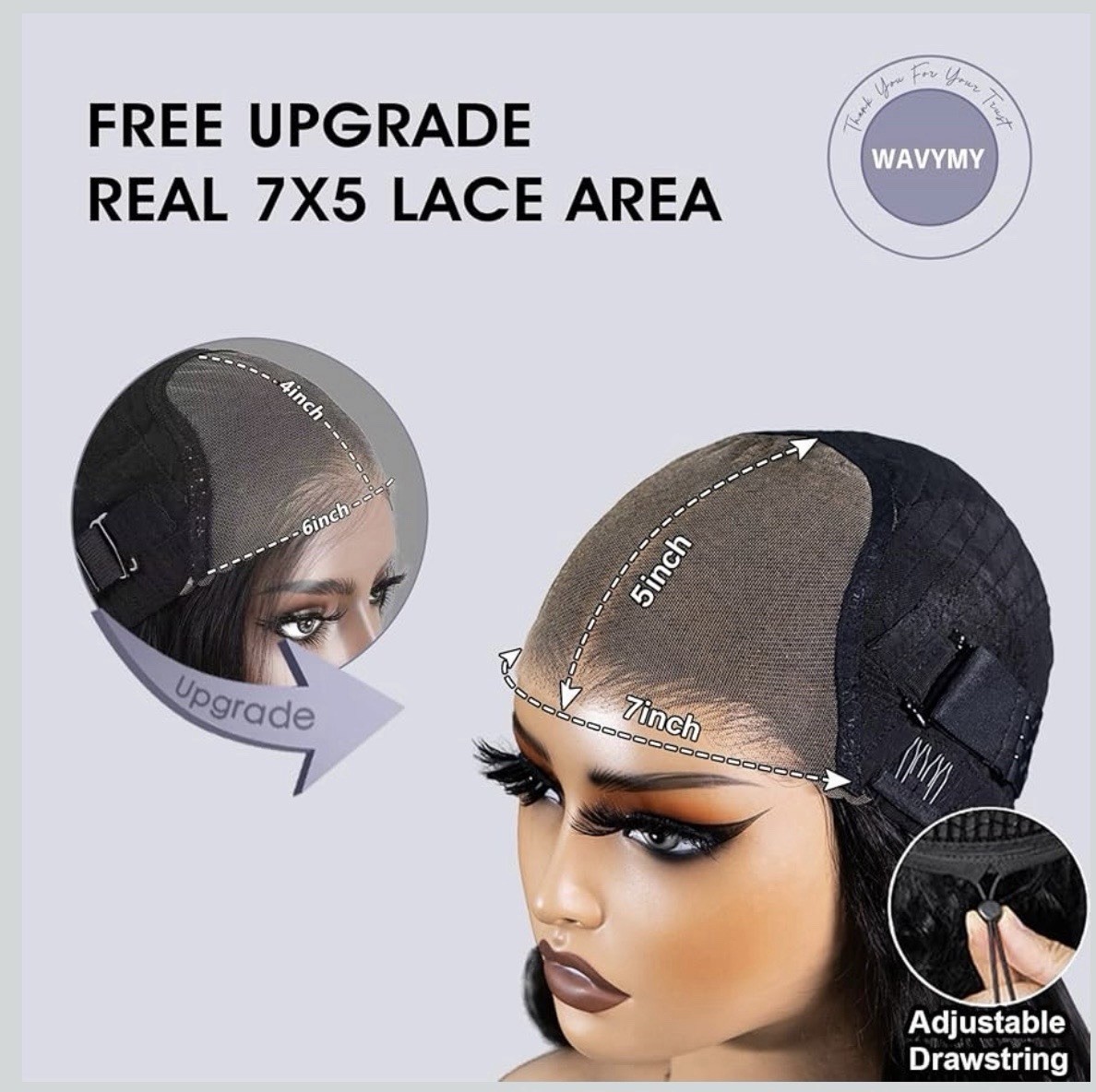 Afro Curly Wear and Go Glueless Wigs Human Hair Pre Cut 7×5 HD Lace 180 Density