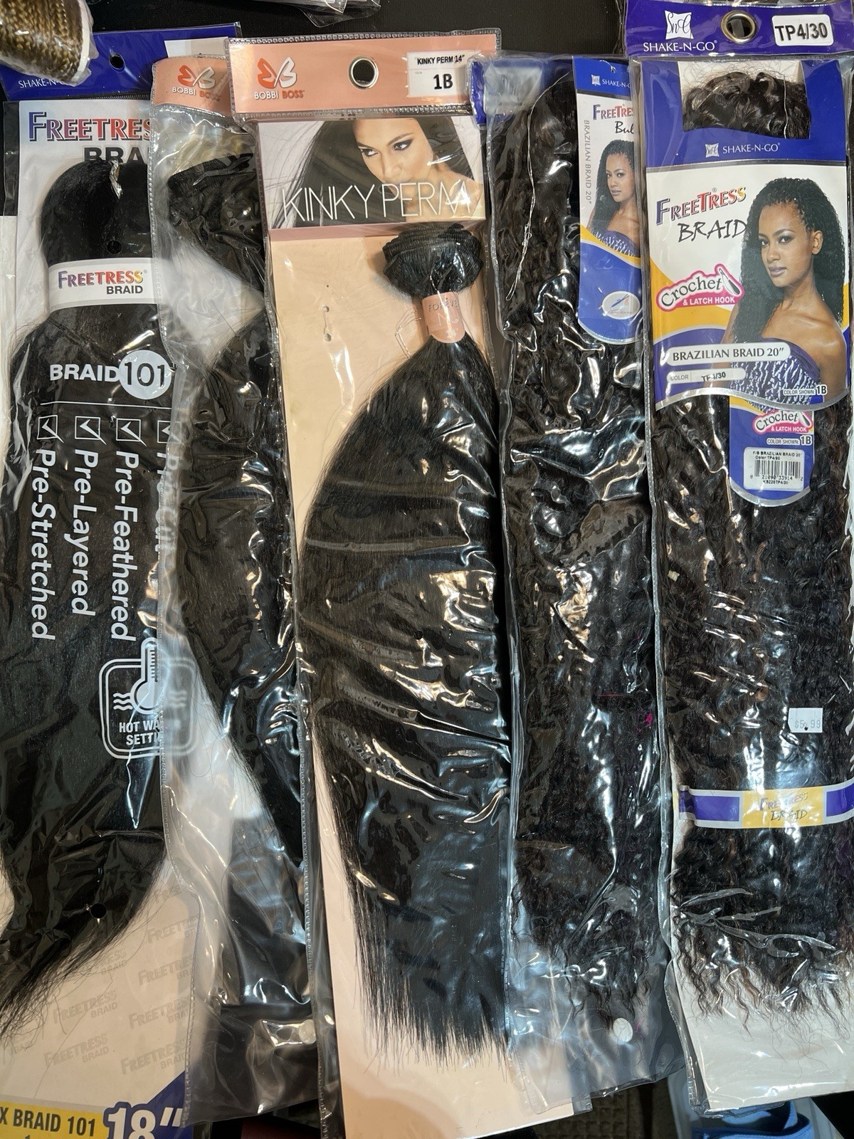 Huge Hair Extensions Lot 40+ Pcs Mixed Virgin Human Hair Crochet Braids Outre