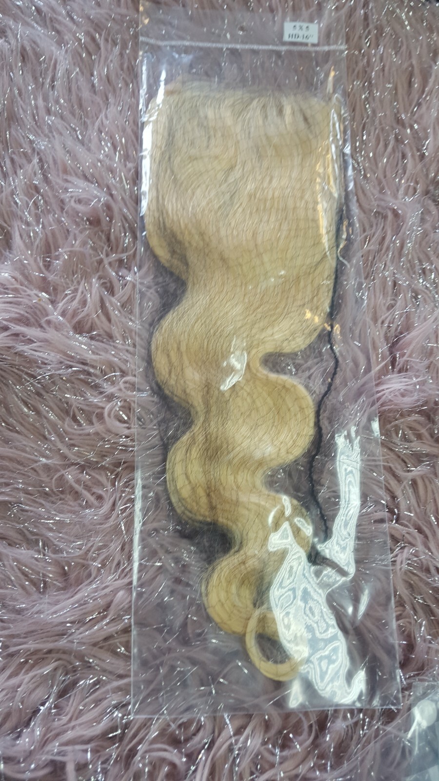 22INCH 5X5 HD WIDER BLONDE 613# LACE CLOSURE 100% BRAZILIAN HUMAN HAIR BODY WAVE