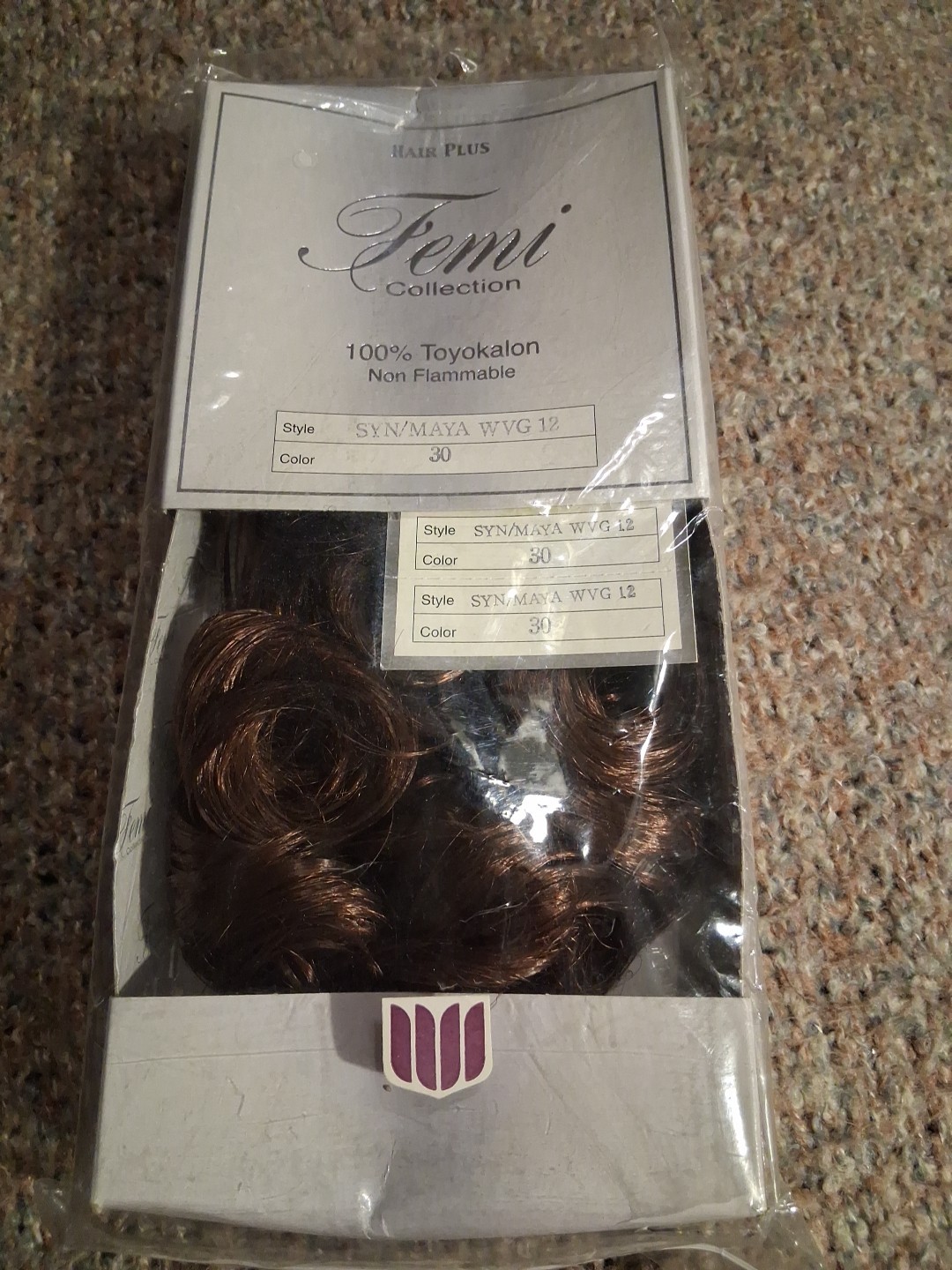 Femi Collection Hair Plus 100% Toyokalon Hair New ExW 12in Color 30 Syn/mayawvg