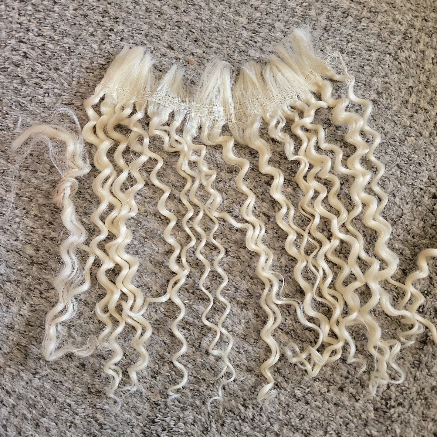 Synthetic Curl Crochet Hair Extension for Women Curly Blonde Braids