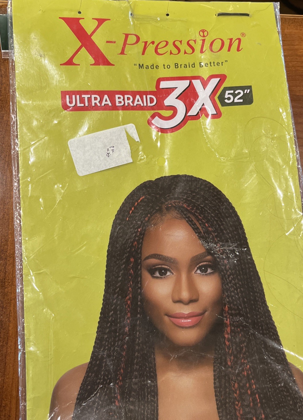 X-Pression 52” Ultra-Braid Hair Pre-stretched 3x Pre-layered Braiding Hair