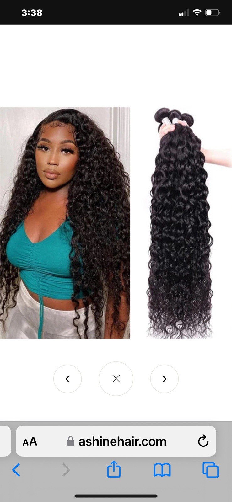 Ashine 100% Brazilian Human Hair Extensions-Black 107-1B#-20”-DC Deep Curly
