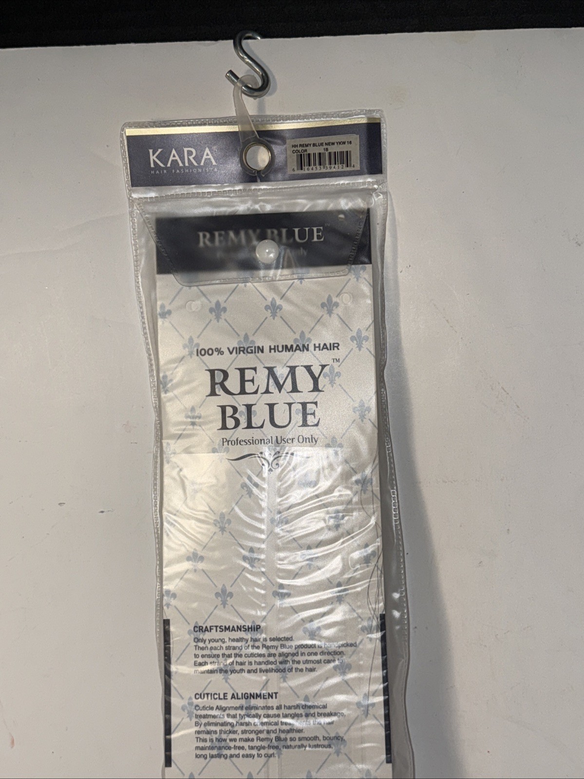 KARA 100% Virgin Human Hair Pure Argan Oil – Remy Blue – STRAIGHT – 16” Color 1B