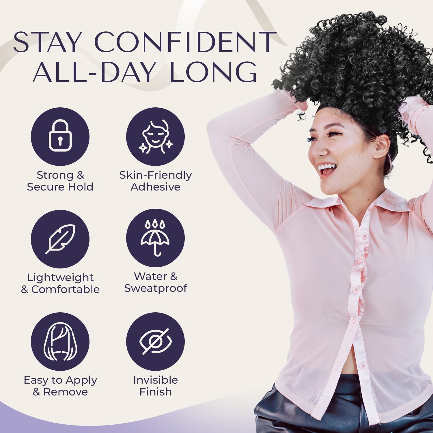 LUMORIA 48pcs Wig Tape Double Sided Ultra Hold – Lace Front 48 Pack, Clear