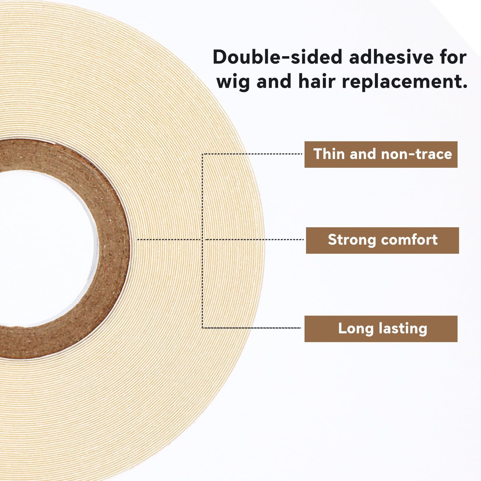 Ultra Hold Hair System Tape Roll 1”×12yds Lace Tape for Glueless Wigs