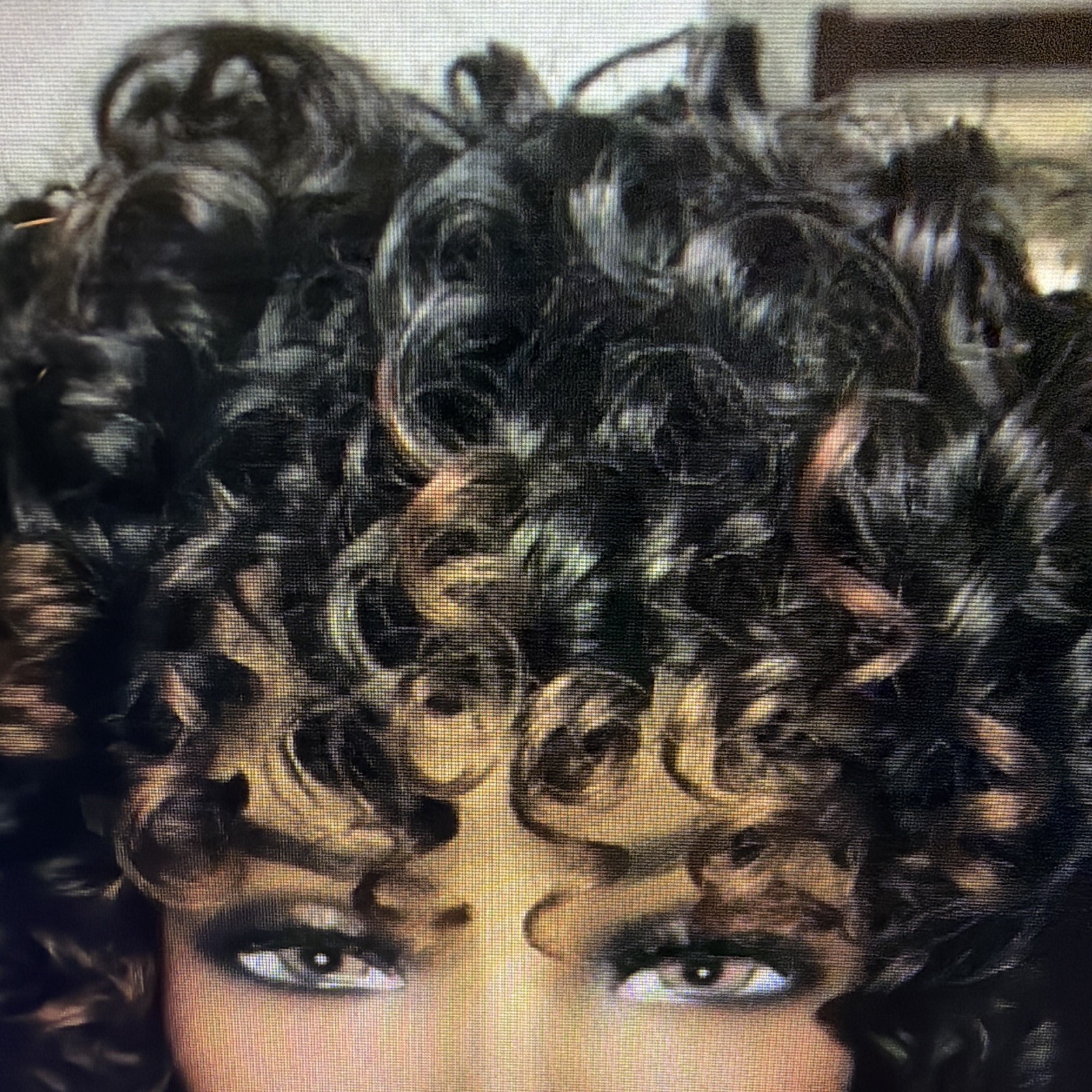Women’s Dark Brown Curly Hair Wig, Natural Theme, Curly Texture Style