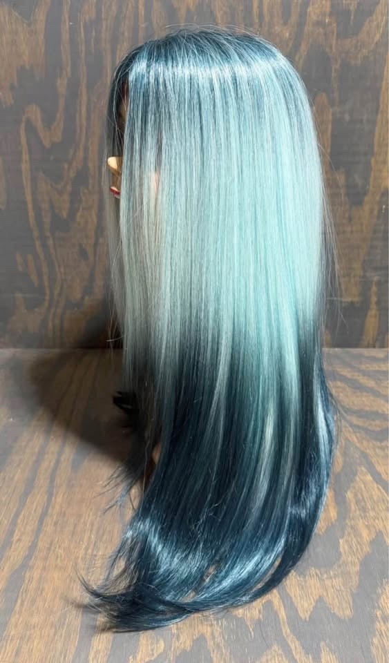 Lot of 4 Rainbow Ombre Lace Front Wig Wavy Club Dancer Costume drag