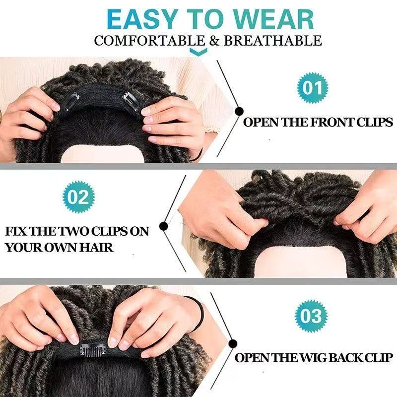 Wig man dreadlock hairpiece dreadlocks entire perm hairpiece street hiphop