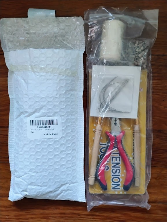 Wennalife Sew In Hair Extension Tool Kit – Blonde Hair – New in Package