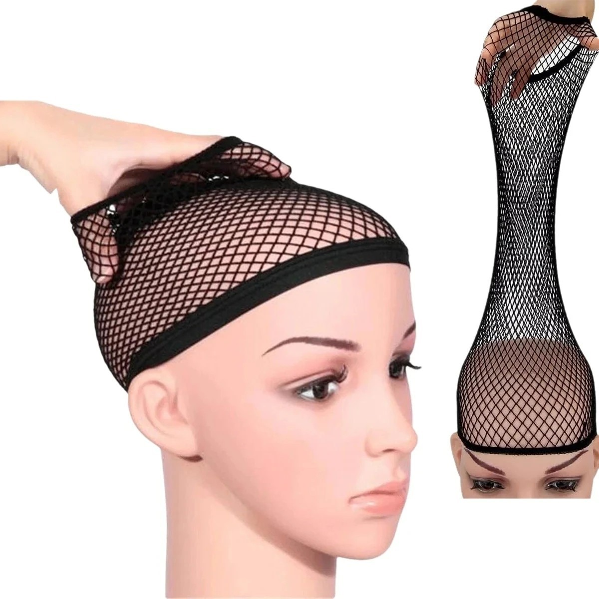G&T Wig Black Mesh Wig Cap Closed End Hair Net Liner for Wig Making Use