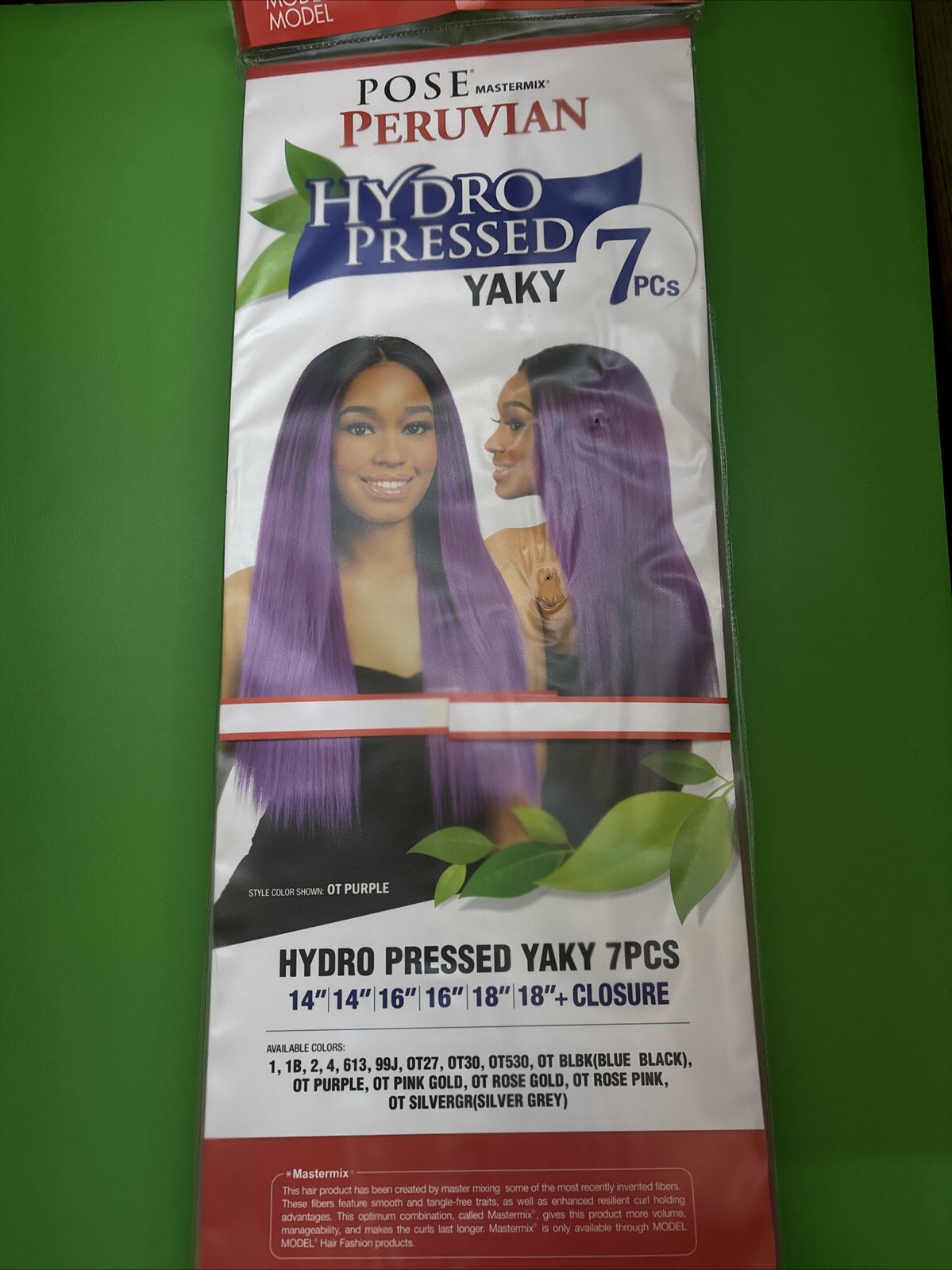 Model Model POSE Mastermix Peruvian Hydro Pressed Yaky PC 14”16”18” OTPINKGOLD