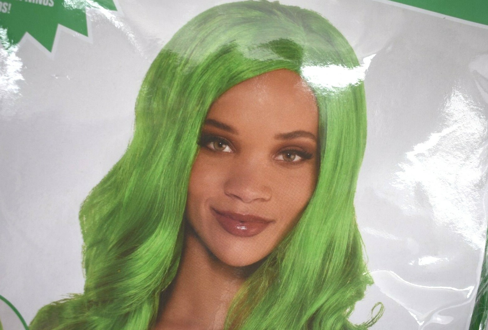 Glam Wig 3902269.03 Peluca Glamorosa Fits Kid & Adults Wigs Green Hair