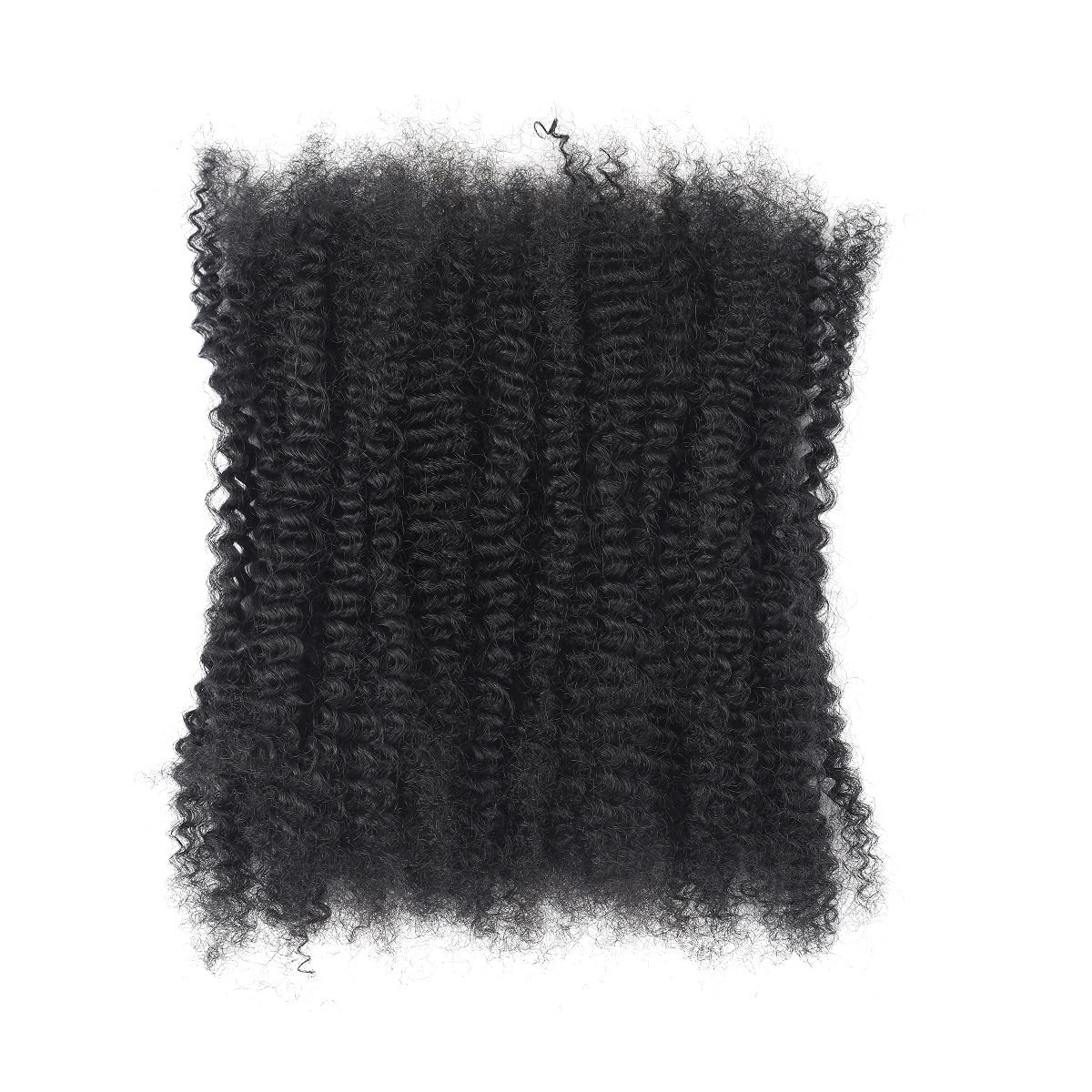 16 Inch Afro Kinky Curly Human Hair Bulk for Permanent Micro Locs/Twists/Brai…