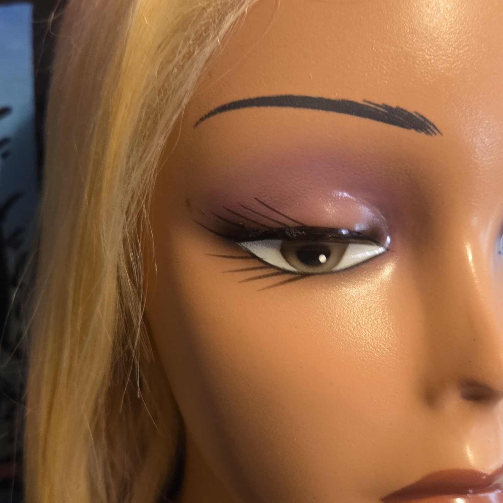 UNice Glueles Lace Front Human Straight Blonde Wig Middle Part 24in / 234gm
