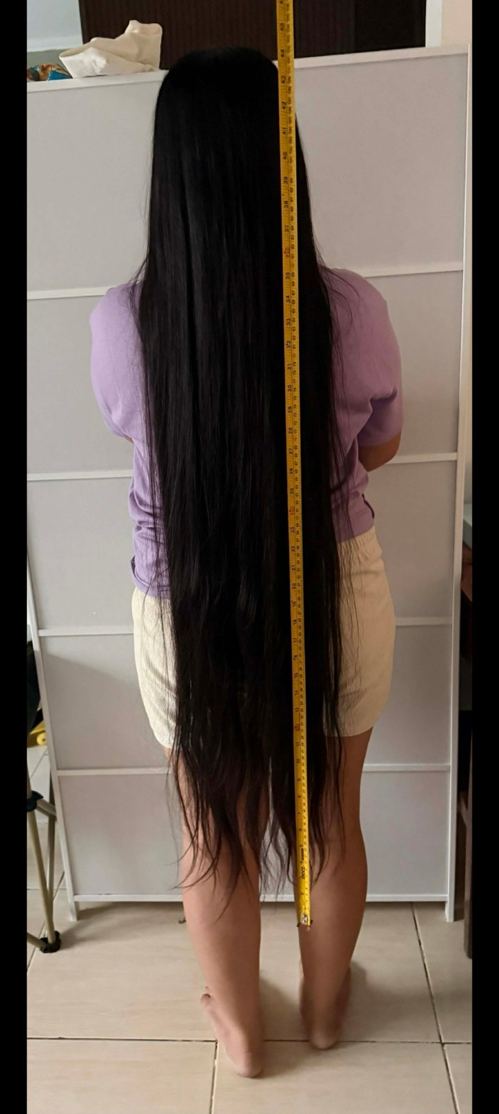 Black Straight Asian Virgin Human Hair Smooth And Manageable 35 inches 1pc