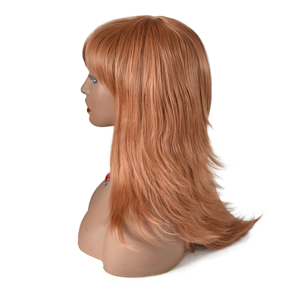 Layered Long Synthetic Hair Machine Made Women Wigs Premium Quality Natural 22″