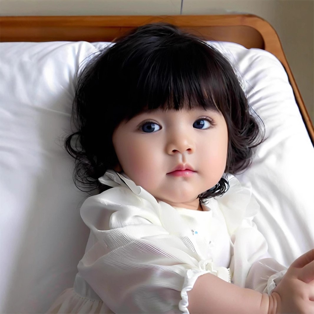 New Wig for Kids with Bangs Girls Short Curly Wavy Wig Synthetic Hair Wigs