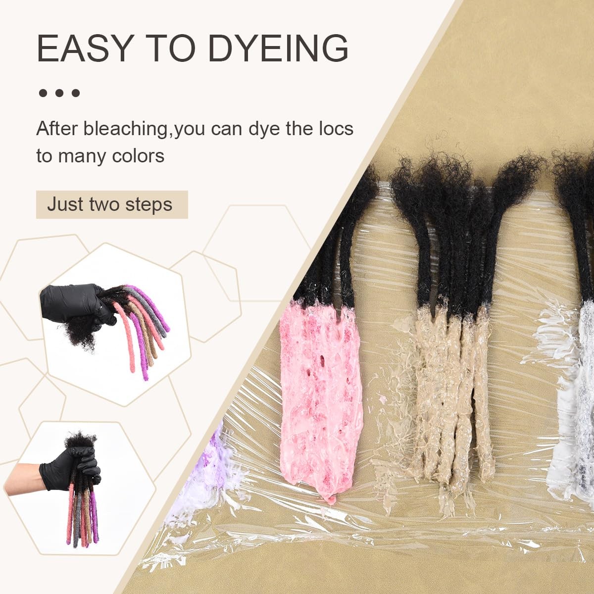 Originea Daixi 0.8Cm Width 18 Inch 20 Strands 100 Real Human Hair Dreadlock