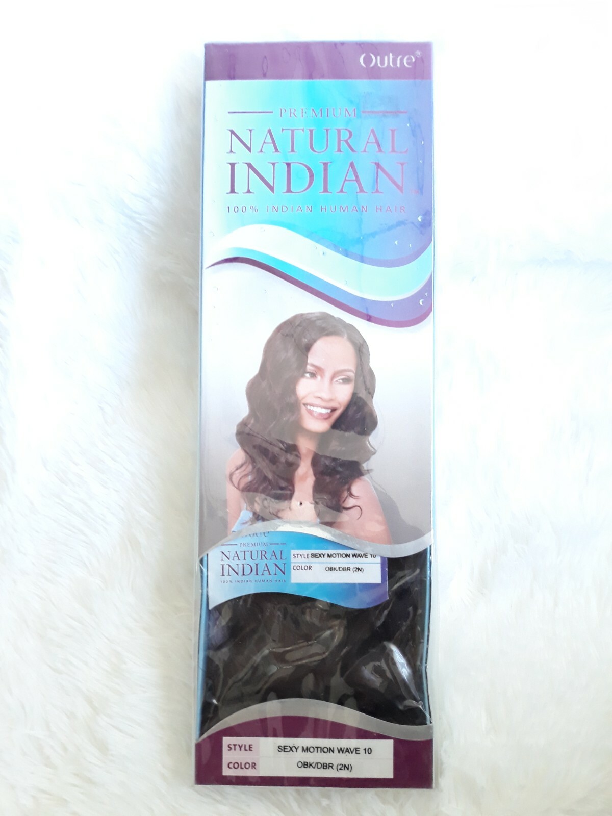PREMIUM NATURAL INDIAN 100% HUMAN HAIR, OUTRE – SUMMER RAIN WAVE 10″ – DBR (4N)