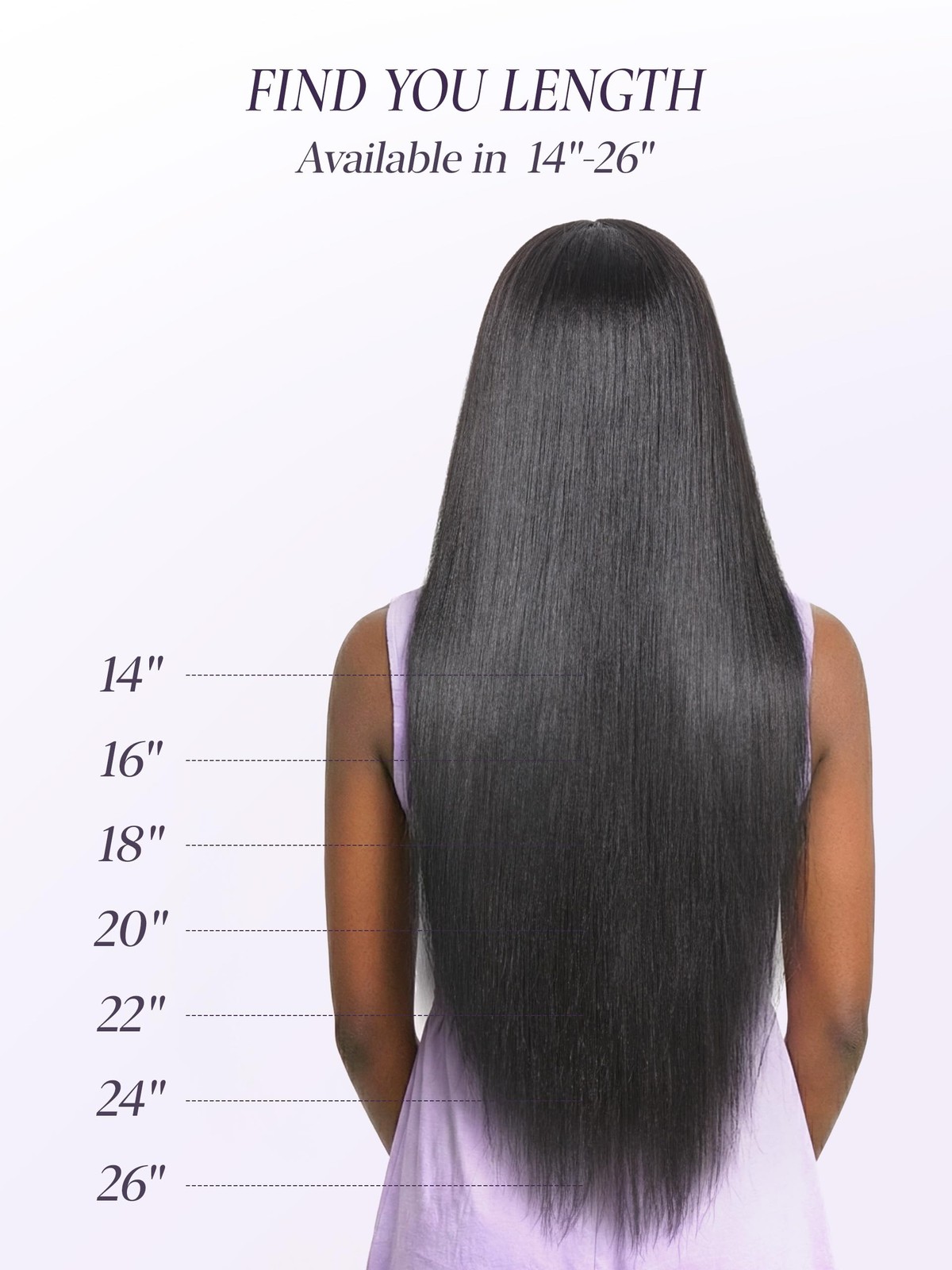 Seamless Clip in Hair Extensions Yaki Straight, 2 Pack 22 Inch 200g 7PCS, Nat…