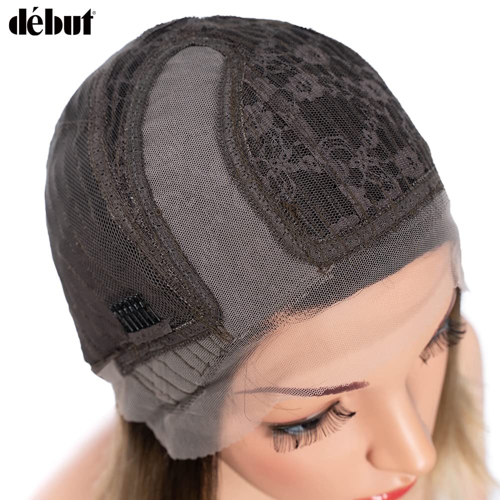Début Dbut Short Bob Asymmetrical Wigs Ear To Ear Lace Front Baby Hair