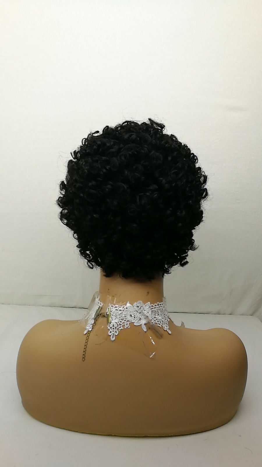 Fashion African Women’s Short Human Hair Wig Afro Curly Black Wigs Pixie Cut USA