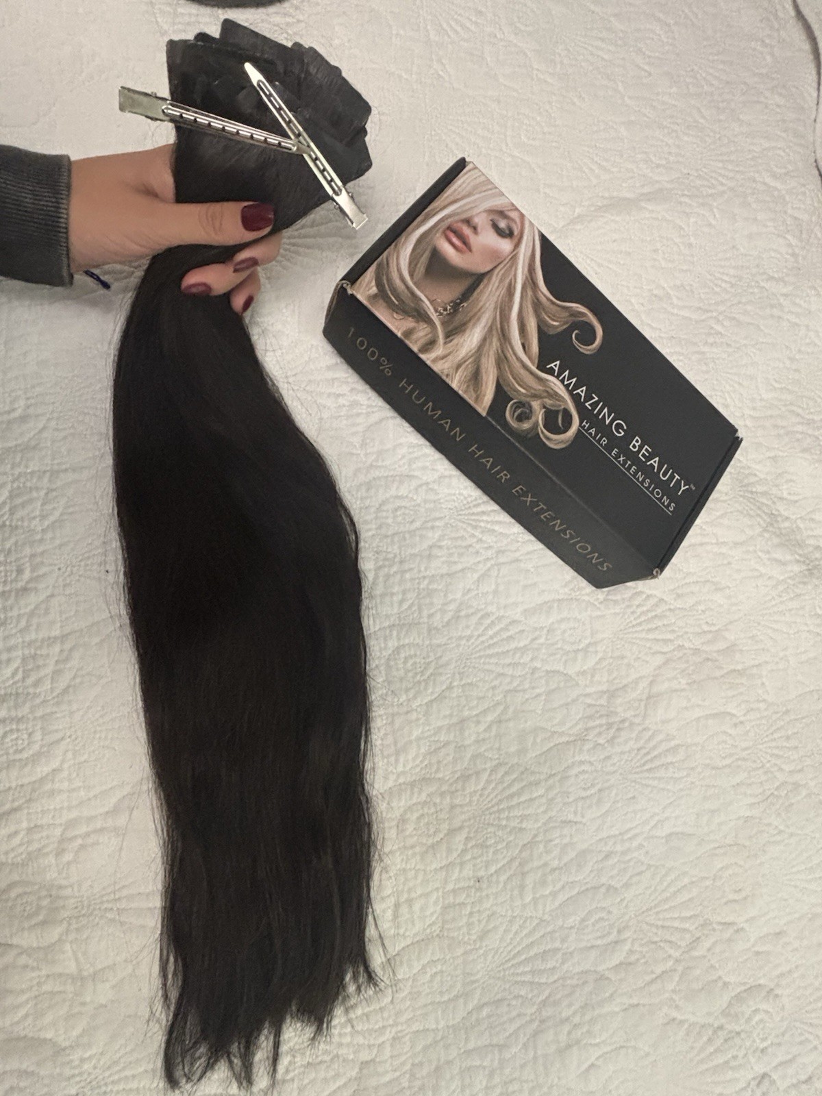 100% Remy Human Hair Extensions 28 Inch Dark Brown Smart Tape Ins (37 Bundles)