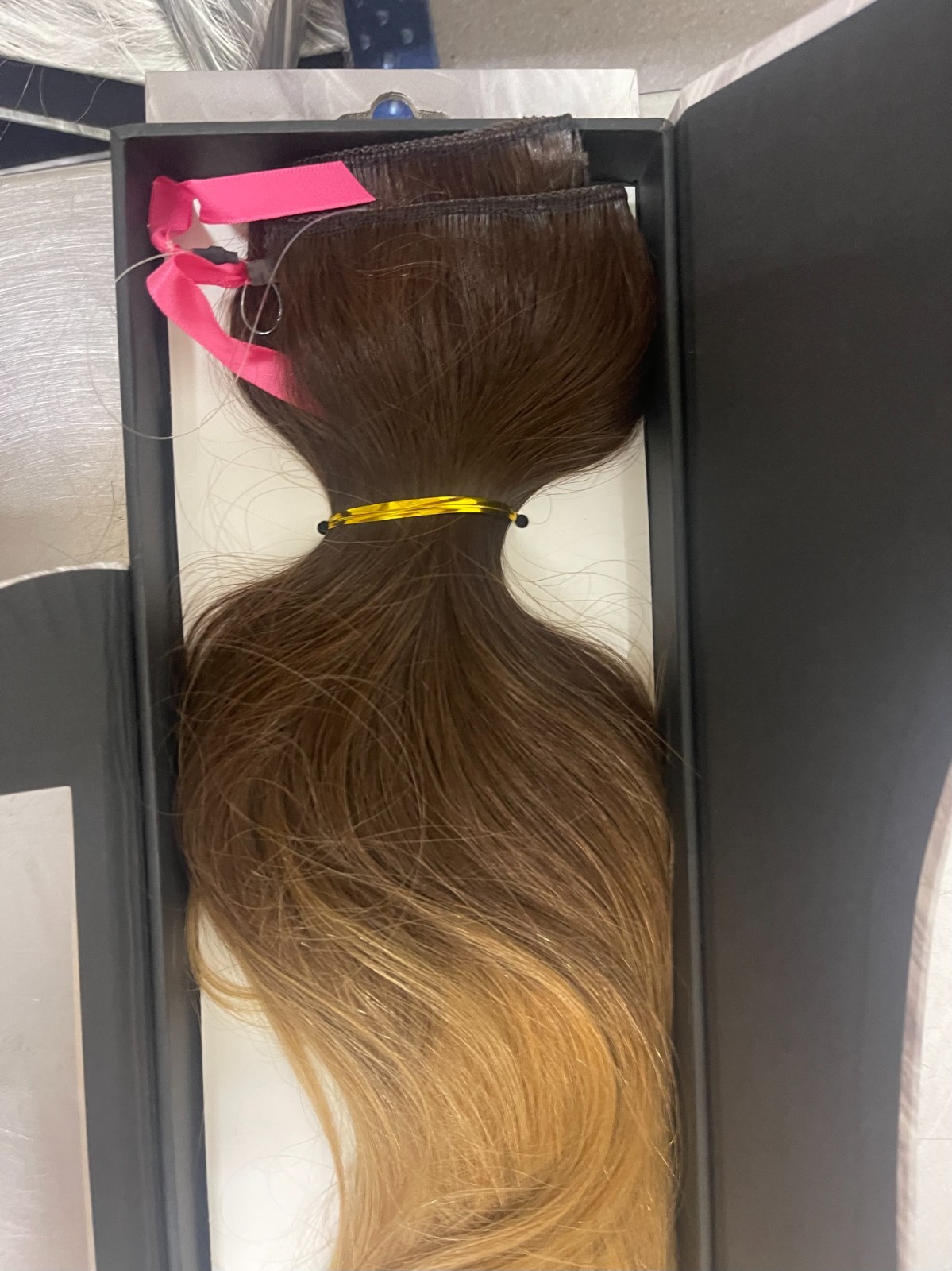 SHE Flip N Go By Shilo Hair Extension Ombre #3/18 Flip In Hair 16″-18″