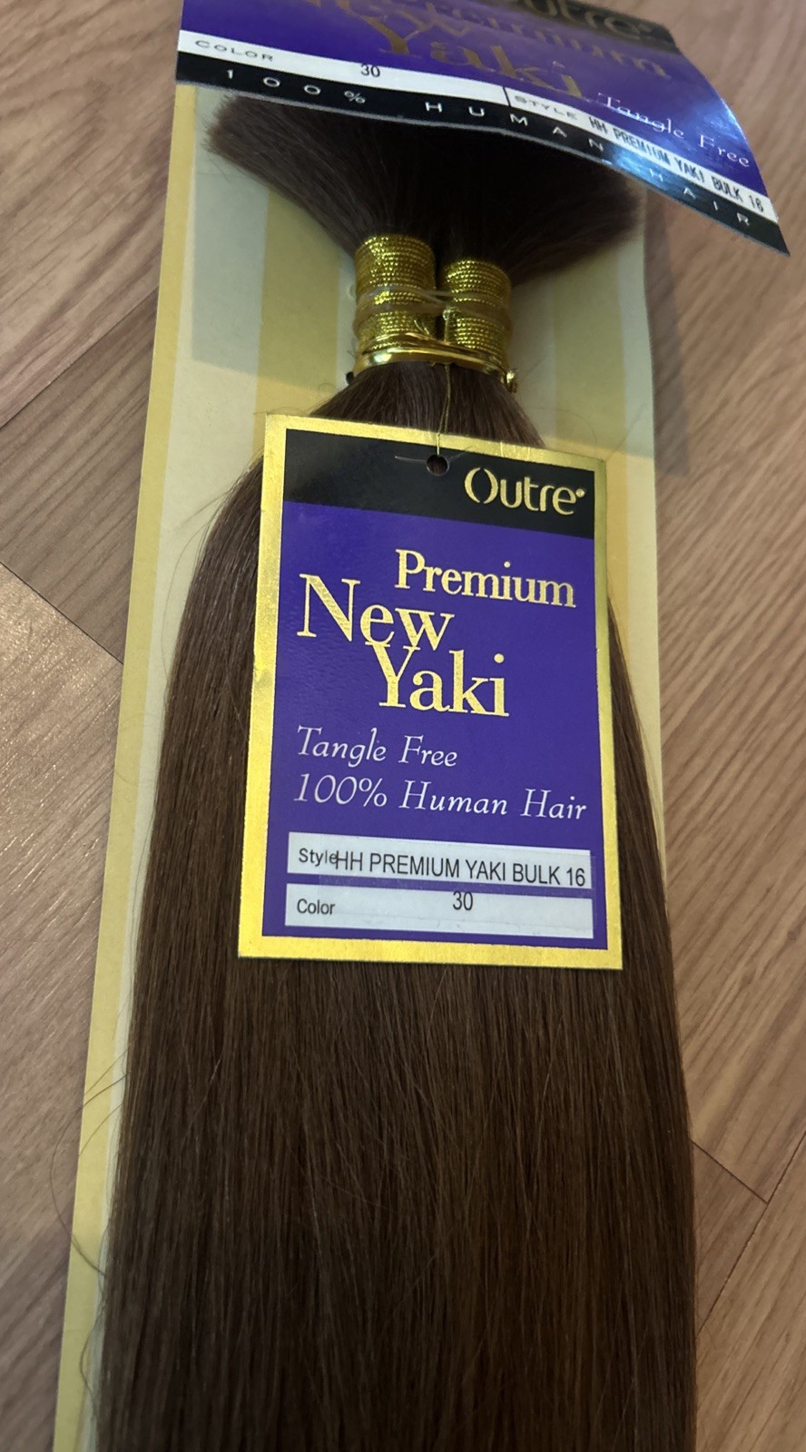 100% Human BULK Hair Extensions. 16” Inch. Color #30. 1 Pack For $30