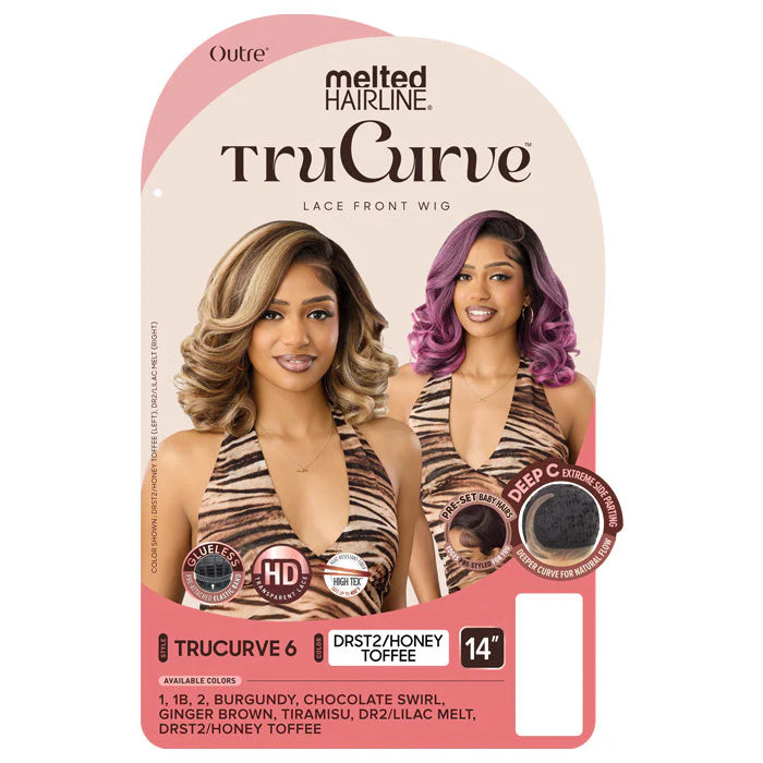 Outre Melted Hairline Trucurve Glueless HD Deep C-Part Lace Wig – TRUCURVE 6