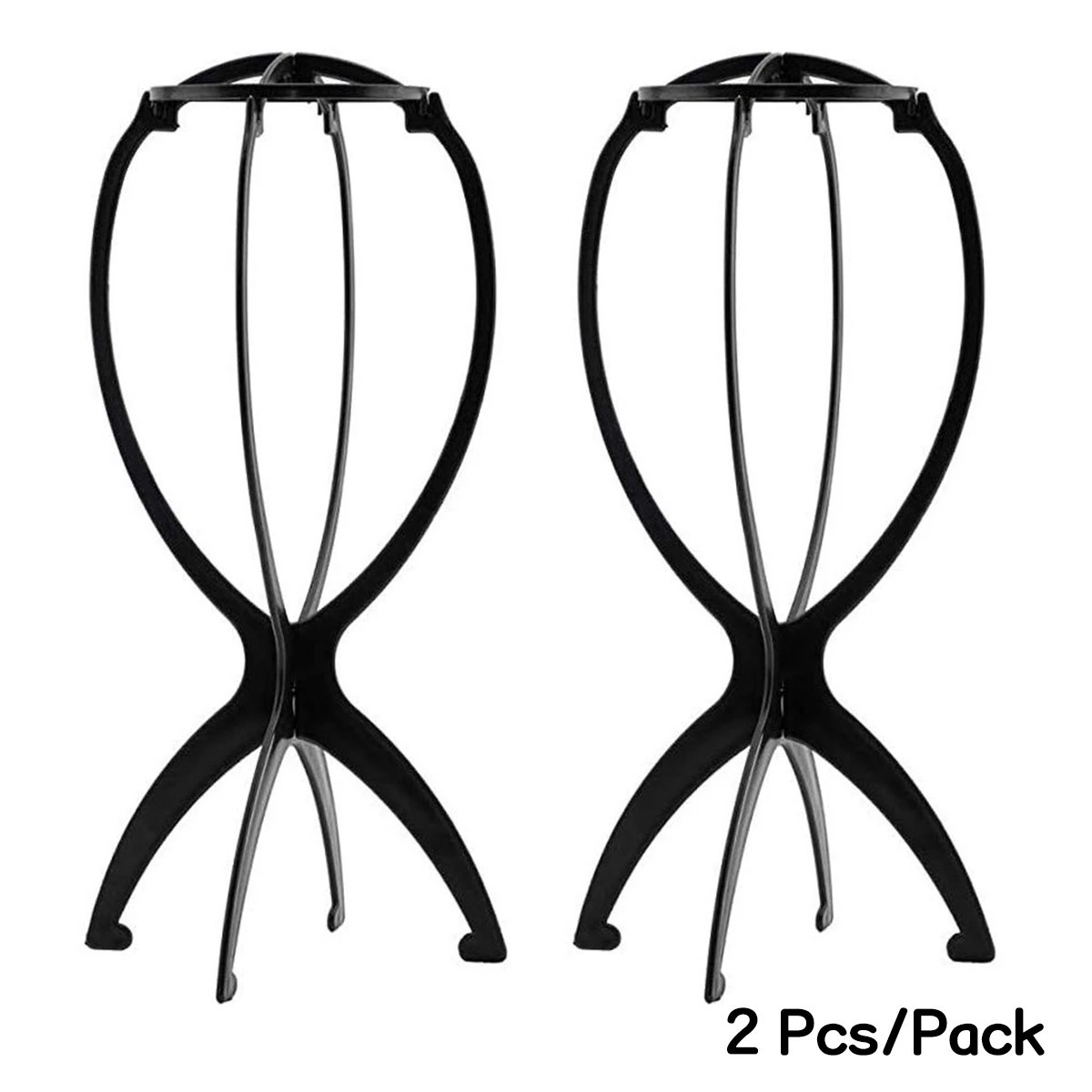 2× Portable Wig Holder Wig Stand for All Wigs Men Women wig Stands