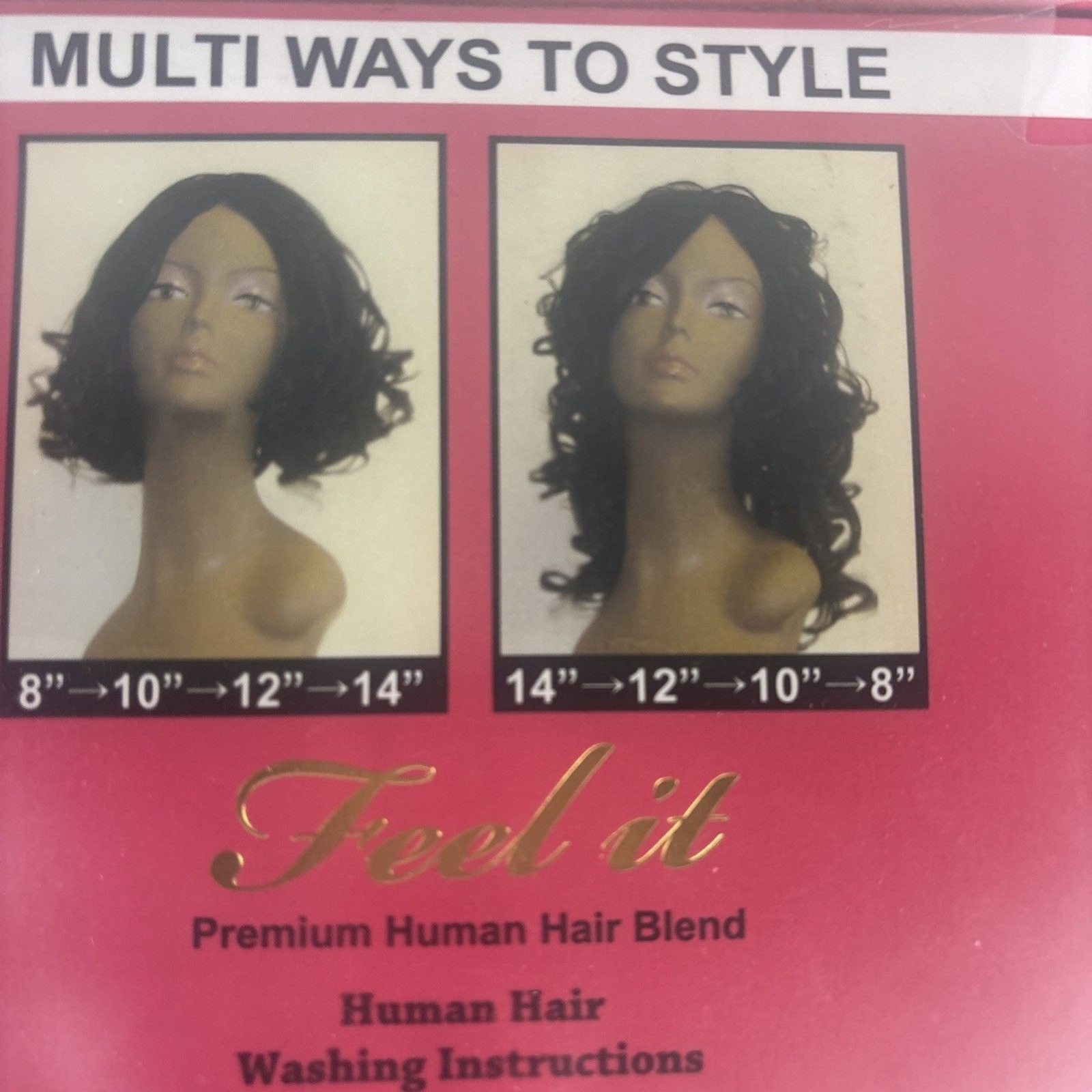 Premium Human Hair Blend 4 Pc Multipack 8 10 12 14″ F1B/30 Off Black Honey Blond