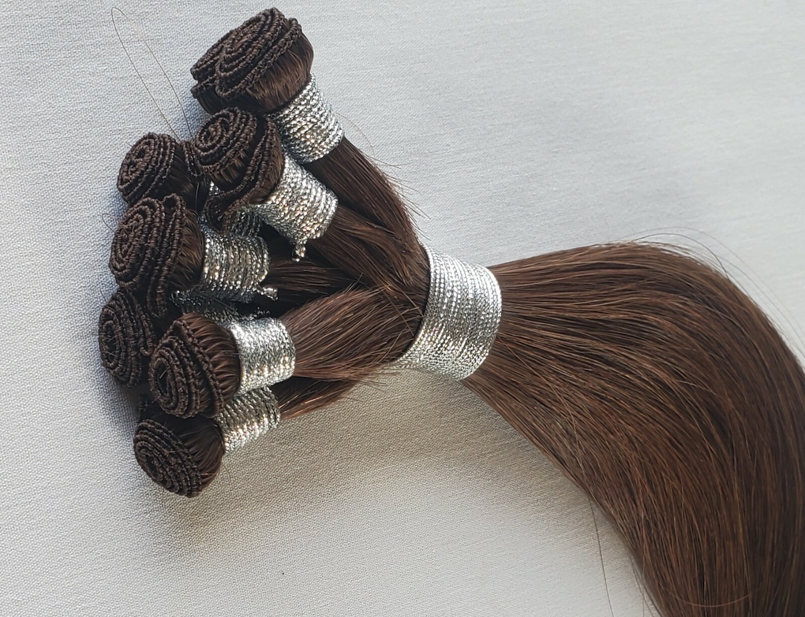 18″, 20″, 22″ Hand-Tied Weft, 100 grams, Human Remy Hair Extensions # 3