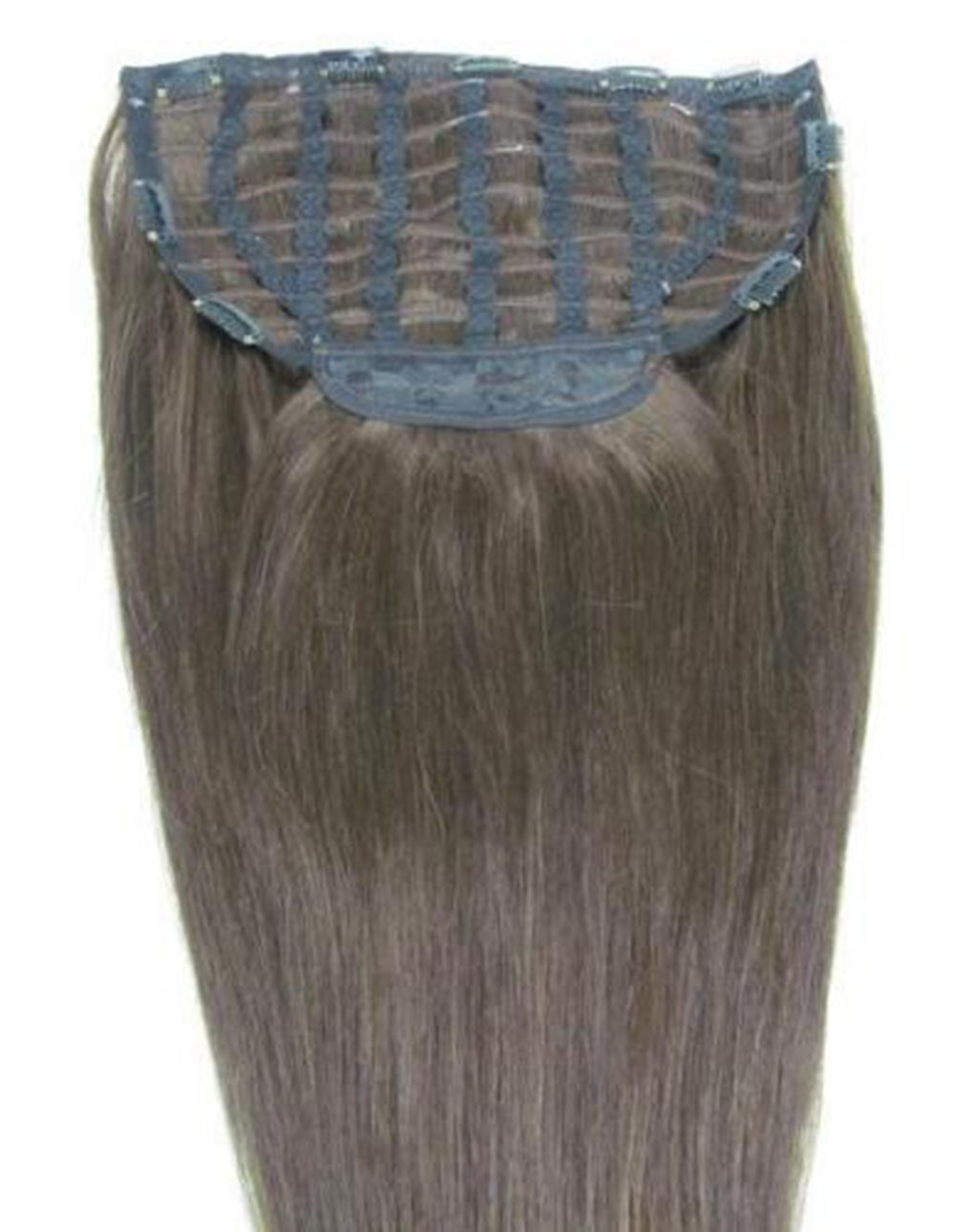 22″ Machine Cap Half Wig Body Wave 100% Human Hair Remy Hair 3/4 Half Wig