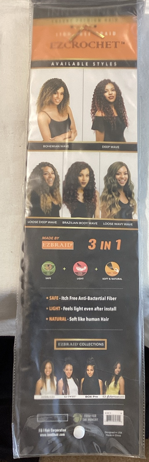 Innocence Itch Free Braid Ezcrotchet Bohemian Wave (Deep Wave?)