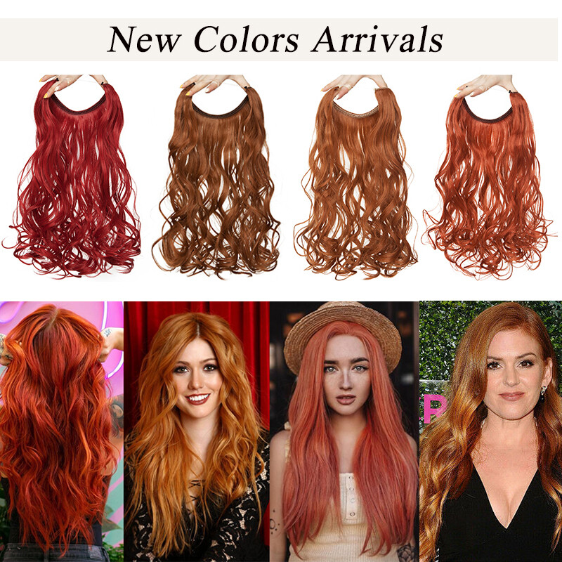 100% Natural One Piece Hair Extension 3/4 Full Head Hairpiece As Human Ombre mix