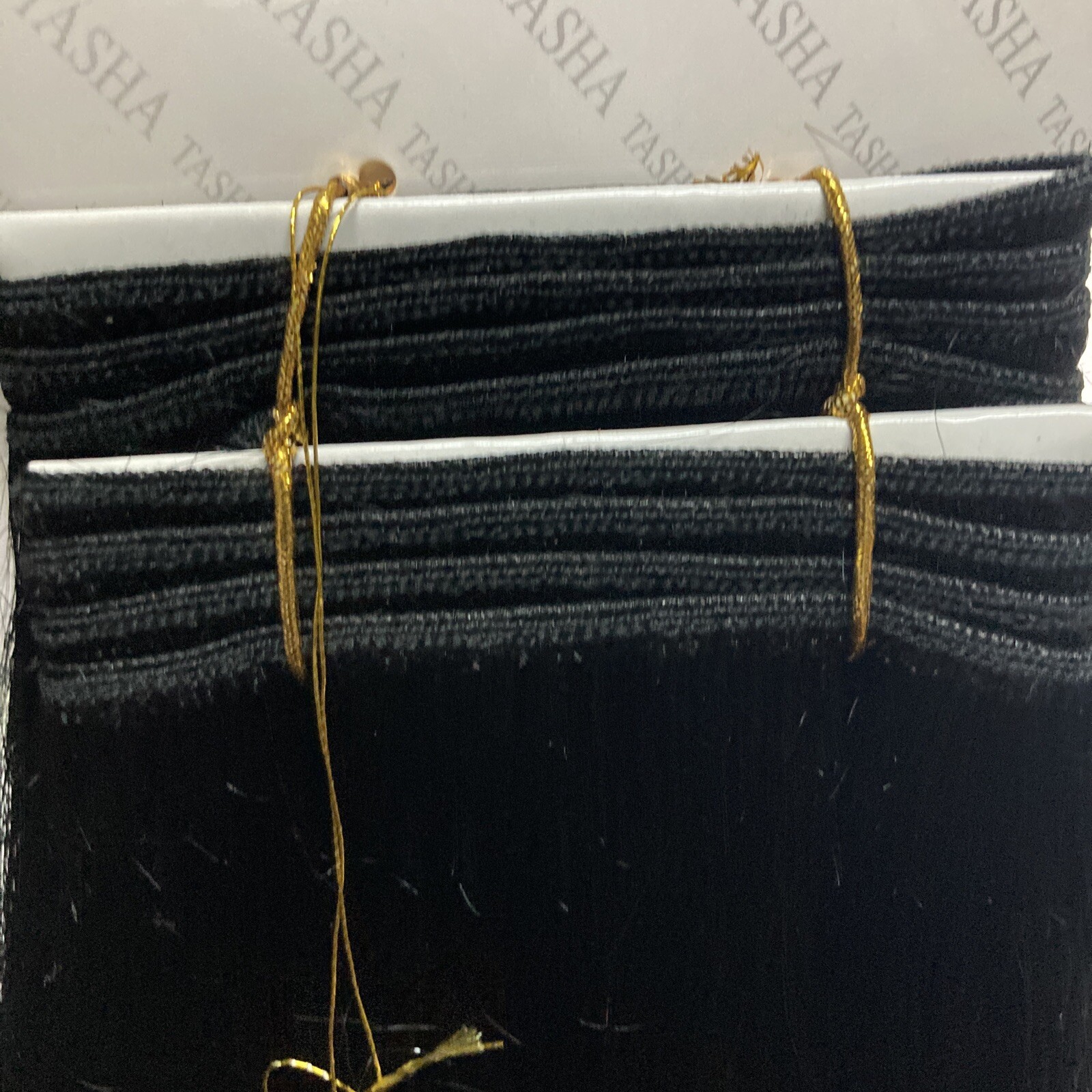 1 Pack 12″ TASHA Premium Quality 100% Human Silky Weave Extension Hair Color # 1