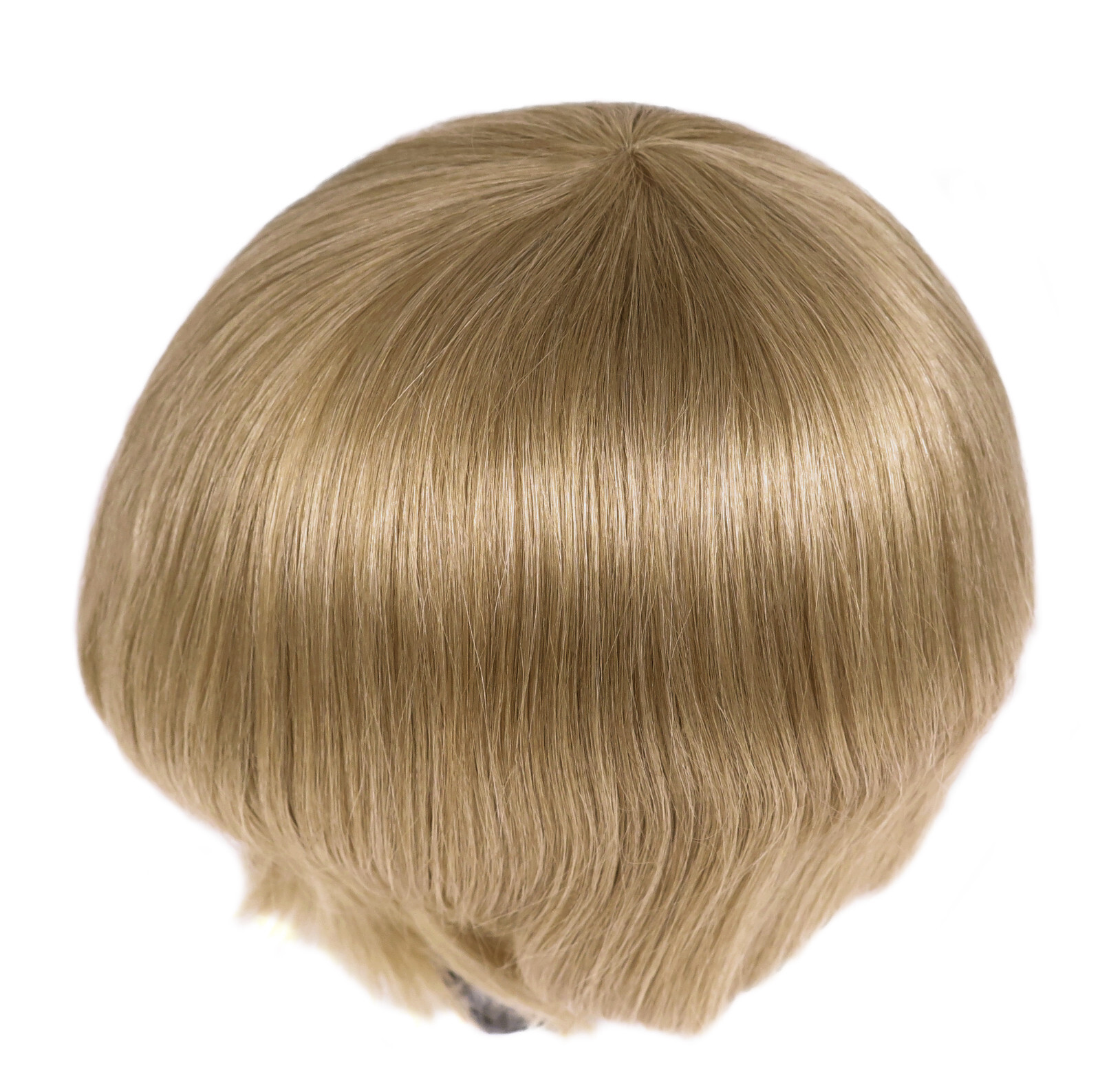 European Virgin Hair System Toupee Men Injection Poly Skin Blonde Hairpiece #613