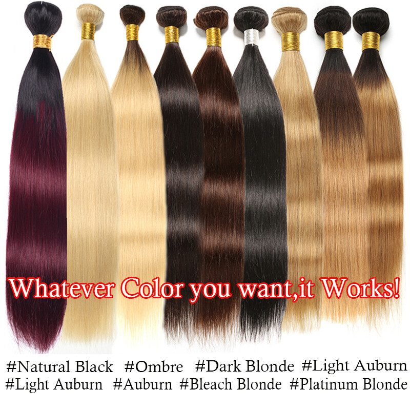 Peruvian Sew In Virgin Human Hair Extensions Weft Weave 3Bundles/300G BLONDE US