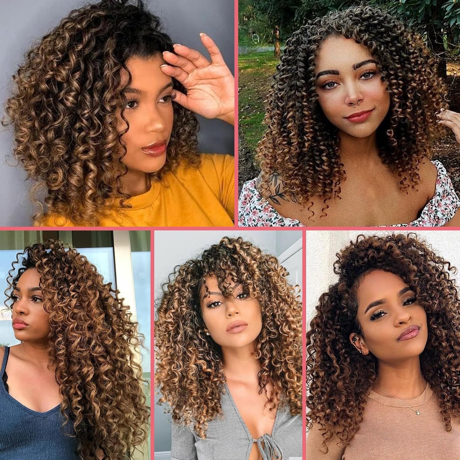 Gogo Curl Crochet Hair 10 Inch 8 Packs Black Ocean Wave Crochet Hair Pre Looped